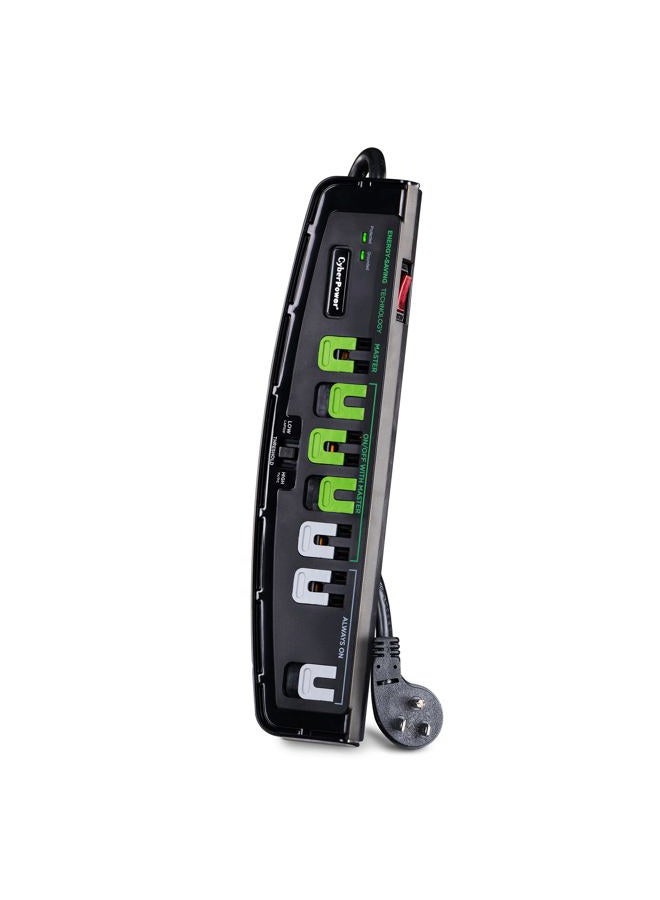 CyberPower حماية من زيادة الطاقة 7 مخرج، أسود (P705G) - Image 2