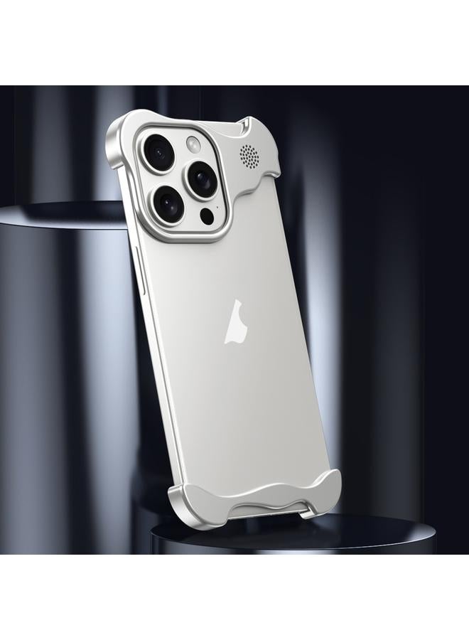 S-TOP Case For iPhone 15 Pro Aromatherapy Alloy Frameless Phone Case - Image 2