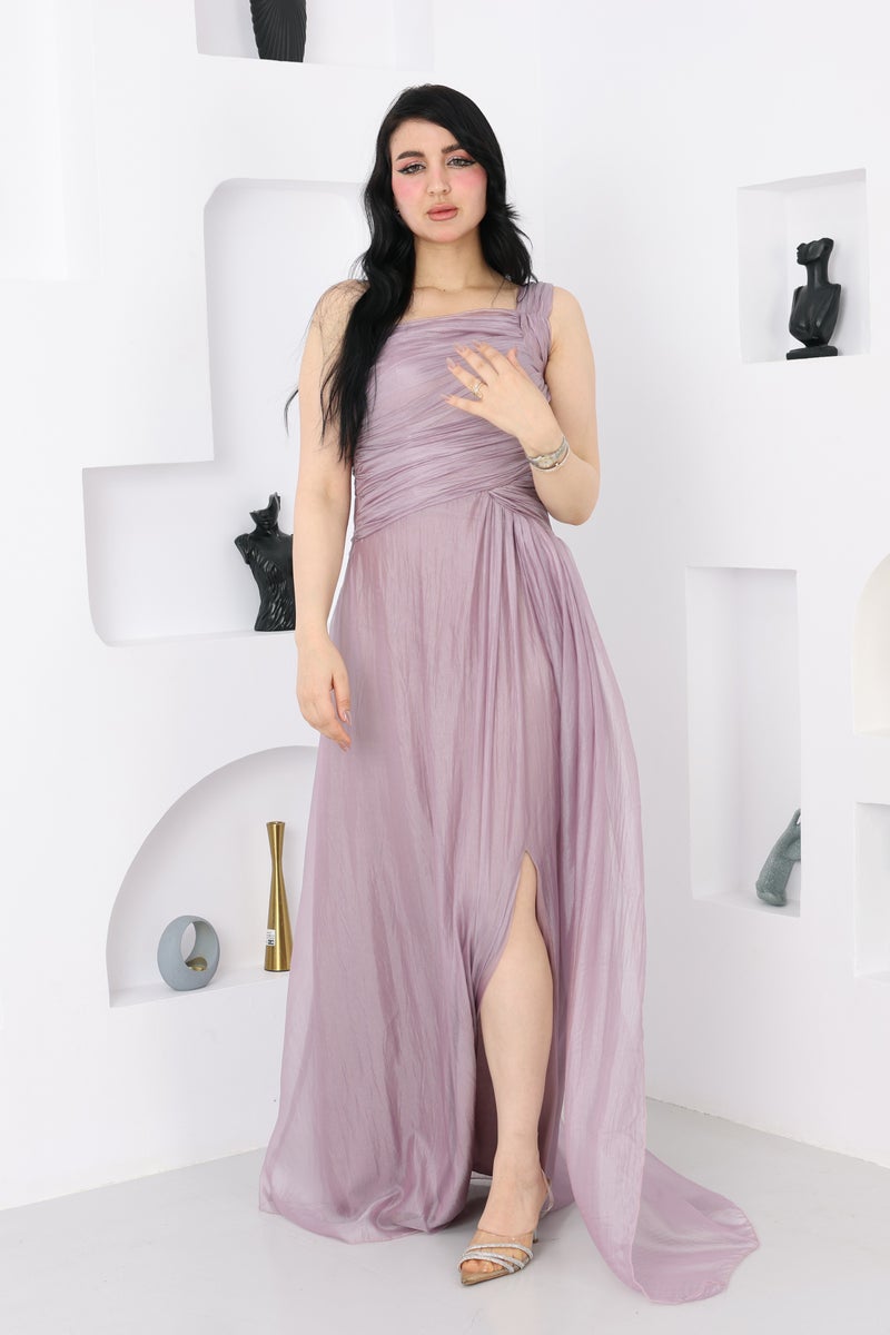 المصمم الحديث فستان ناعم مناسبات انيق بطابع أنيق وراقي يضيف لك لمسة أنوثة وجاذبية تخطف الأنظار. - Image 1