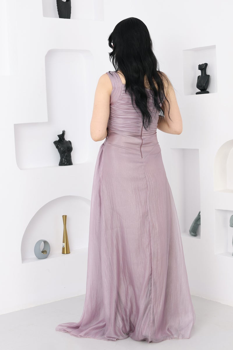 المصمم الحديث فستان ناعم مناسبات انيق بطابع أنيق وراقي يضيف لك لمسة أنوثة وجاذبية تخطف الأنظار. - Image 3