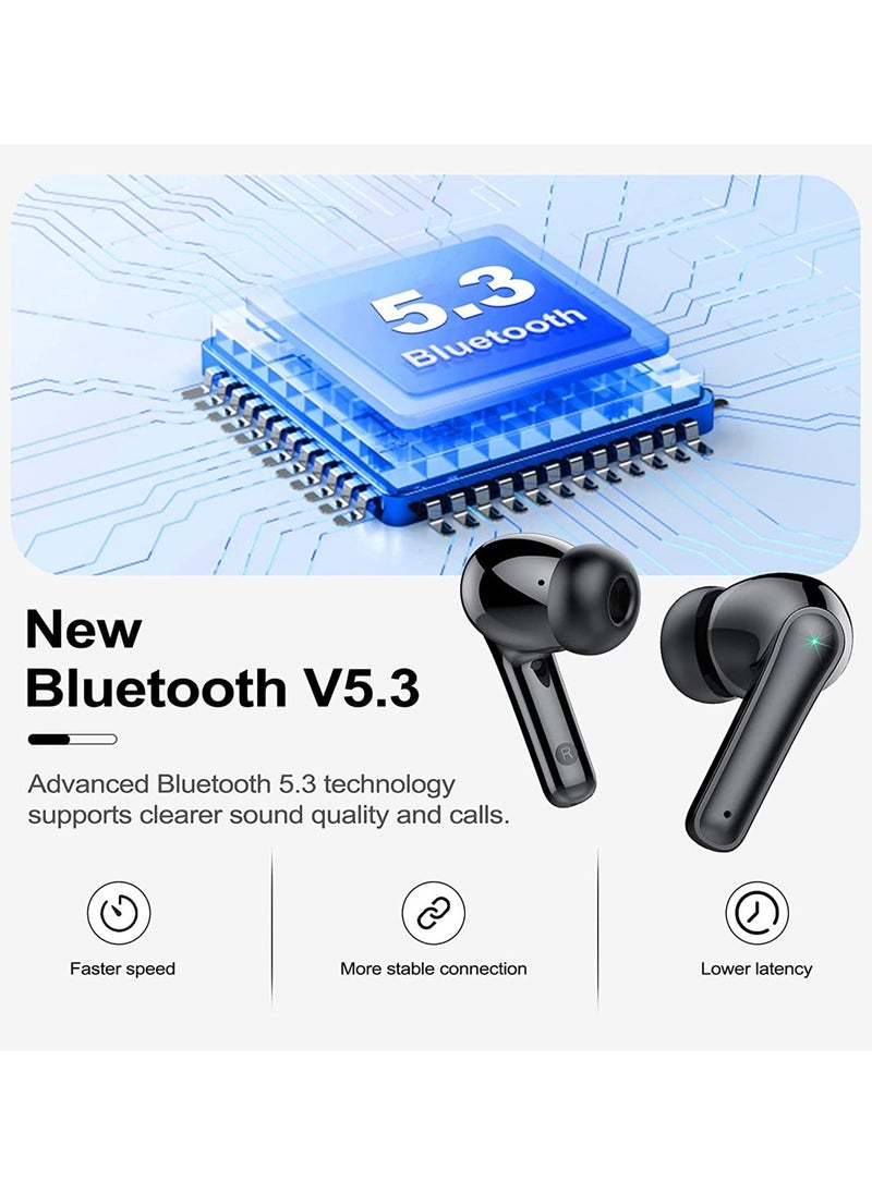 X-level Wireless Bluetooth Earbuds - 40-Hour Playtime Stereo Sound LED Display IPX7 Waterproof In-Ear Headphones Built-In Mic Compatible with iPhone Android Devices Earphones for Call of Duty PUBG Fortnite  - Image 5