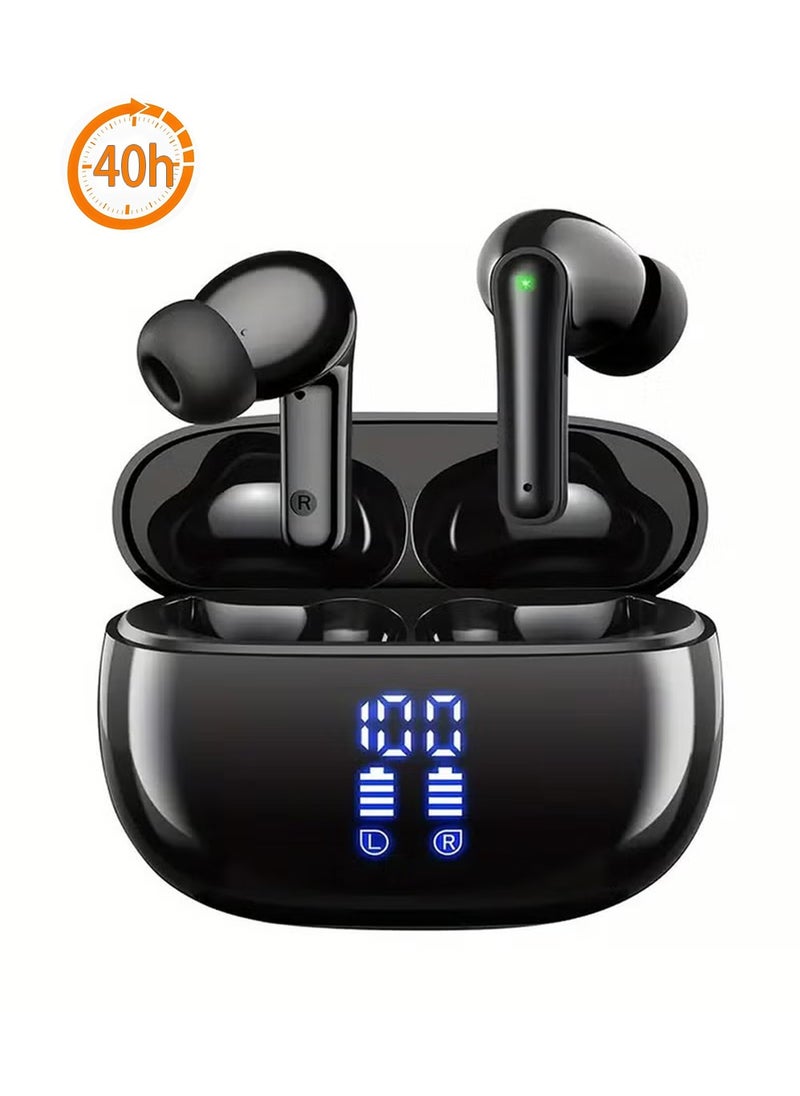 X-level Wireless Bluetooth Earbuds - 40-Hour Playtime Stereo Sound LED Display IPX7 Waterproof In-Ear Headphones Built-In Mic Compatible with iPhone Android Devices Earphones for Call of Duty PUBG Fortnite  - Image 1