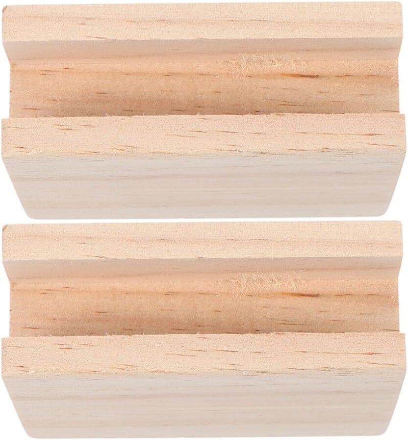 VOSAREA 2pcs Heavy Duty Furniture Risers for Bed and Sofa Wood Blocks to Elevate Furniture Legs Bed Raising Blocks for Space Optimization and Floor - Image 1