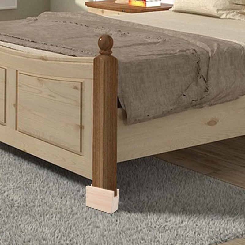 VOSAREA 2pcs Heavy Duty Furniture Risers for Bed and Sofa Wood Blocks to Elevate Furniture Legs Bed Raising Blocks for Space Optimization and Floor - Image 5