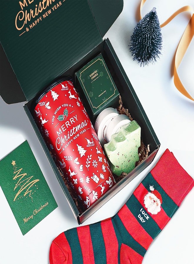 LUICONMO Unique Gift Sets for Women - Coworkers, Teacher, Sister, Mom, Wife, Friend - Xmas Gift Baskets, Christmas Tumbler - Image 2