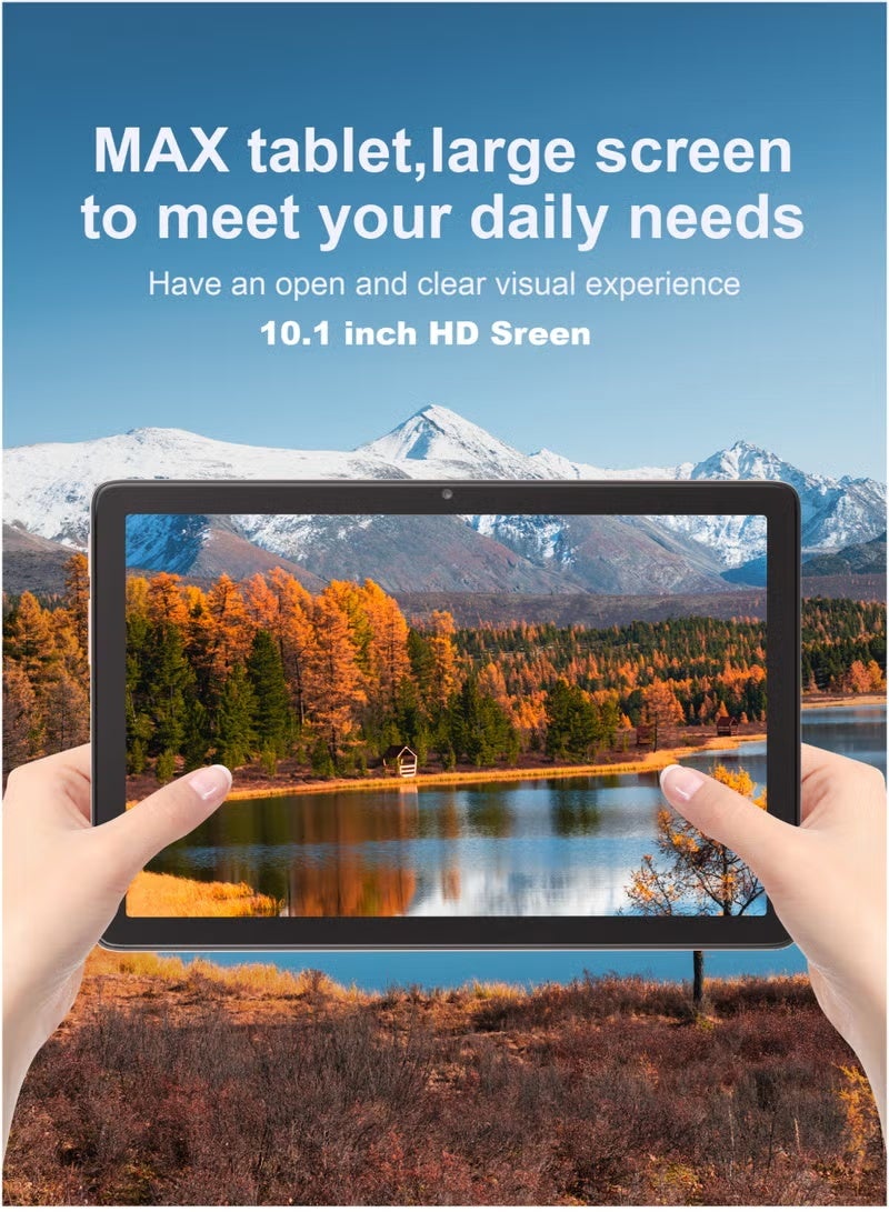 Umiio تابلت S26 ألترا سمارت 10.1" شاشة HD مع لوحة مفاتيح وفأرة، 16 جيجابايت RAM + 1 تيرابايت تخزين، شريحة مزدوجة 5G، تابلت أندرويد مع GPS، قلم ستايلس وحقيبة حمل - رمادي - Image 5