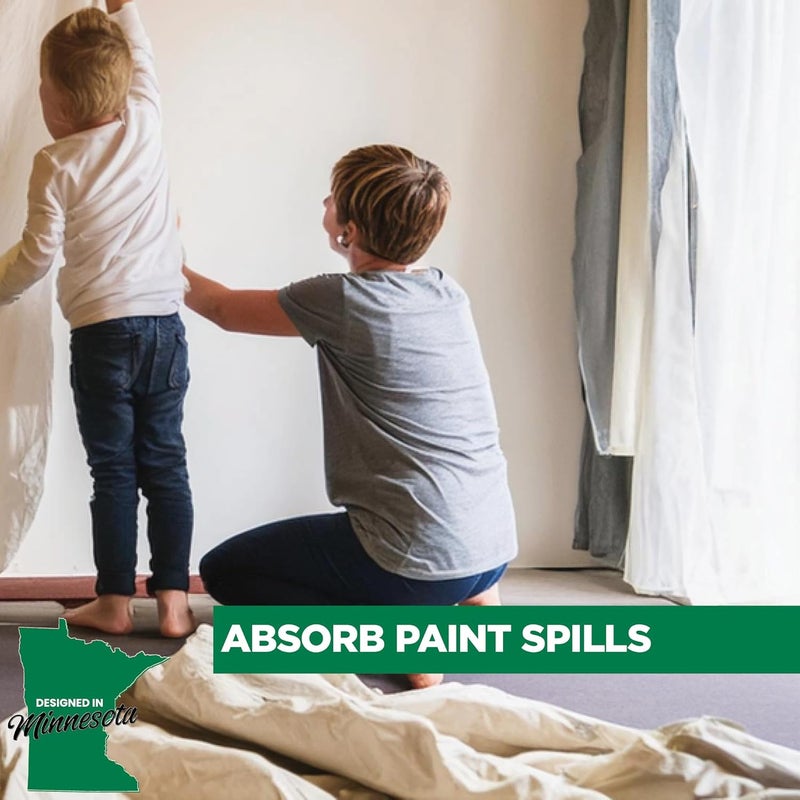 Daily use improved quality EZ Drop Painter's Canvas Fabric Drop Cloth for Painting (4 ft. x 5 ft.) Processed natural substance - Image 2