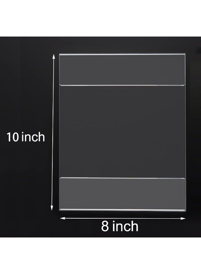 TPGP 8X10 Acrylic Wall Sign Holder With 3M Tape, Clear Plastic Plexiglass Sign Holder For Office, Home, Store, Restaurant-No Drilling(6 Pack) - Image 3
