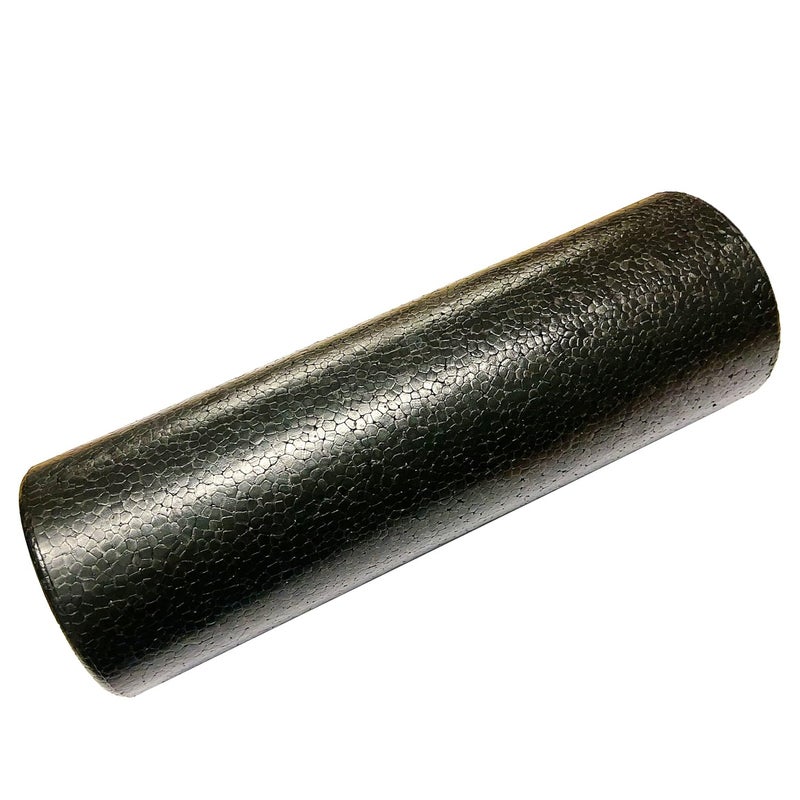 XCZGSW Travel Size Back Roller, High Density Foam Roller for Back Stretching, Physical Therapy, Yoga, Pilates, Post Workout Muscle Recuperation, 12" X 4" Round (Black) - Image 1