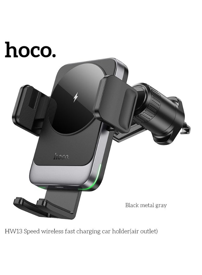 هوكو. حامل سيارة لاسلكي سريع الشحن HW13 (منفذ هواء) - Image 1