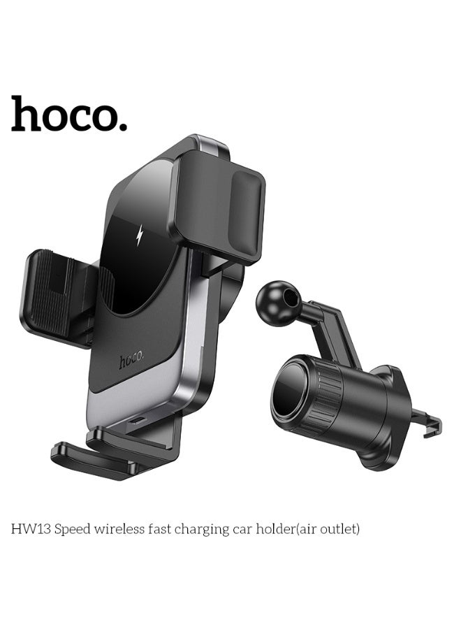 هوكو. حامل سيارة لاسلكي سريع الشحن HW13 (منفذ هواء) - Image 3