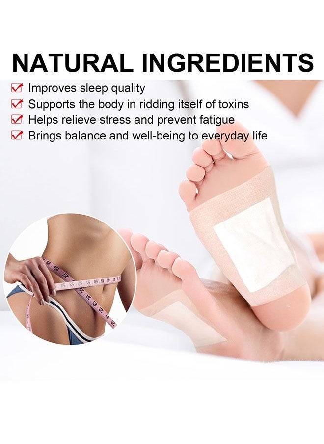 EELHOE Ginger Extract Foot Pads Vitamin C Foot Patch Bamboo Vinegar Soothing Meridians and Activating Meridians Relieve Physical and Mental Stress Sleep Sole Stick Foot Care  - Image 4
