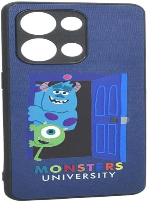 Boter. Plastic 3D Shockproof Back Case Designed With Raised Edge To Protect Camera lens Monster Cartoon Character Printed Suitable For OPPO RENO 9 PRO - Multi Color
