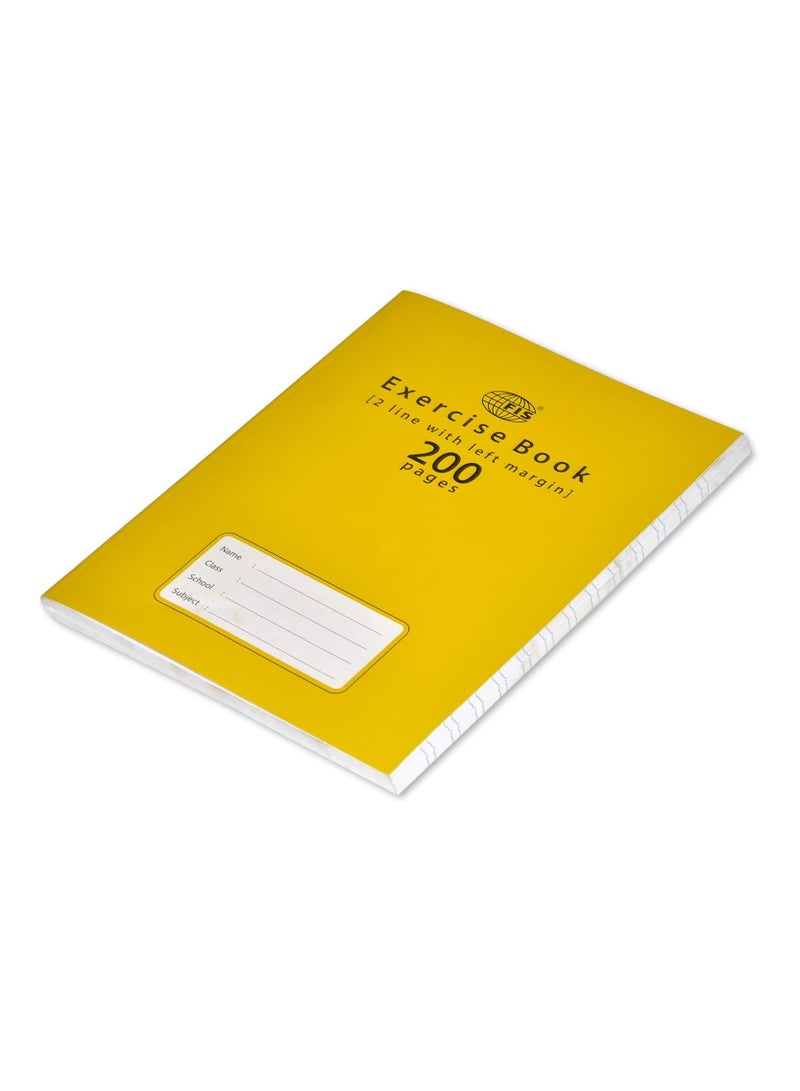 FIS Exercise Book 200 Pages, 2 Line With Margin, Size 16.5 X 21 Cm, Pack Of 6 - FSEB2LM200N - Image 4