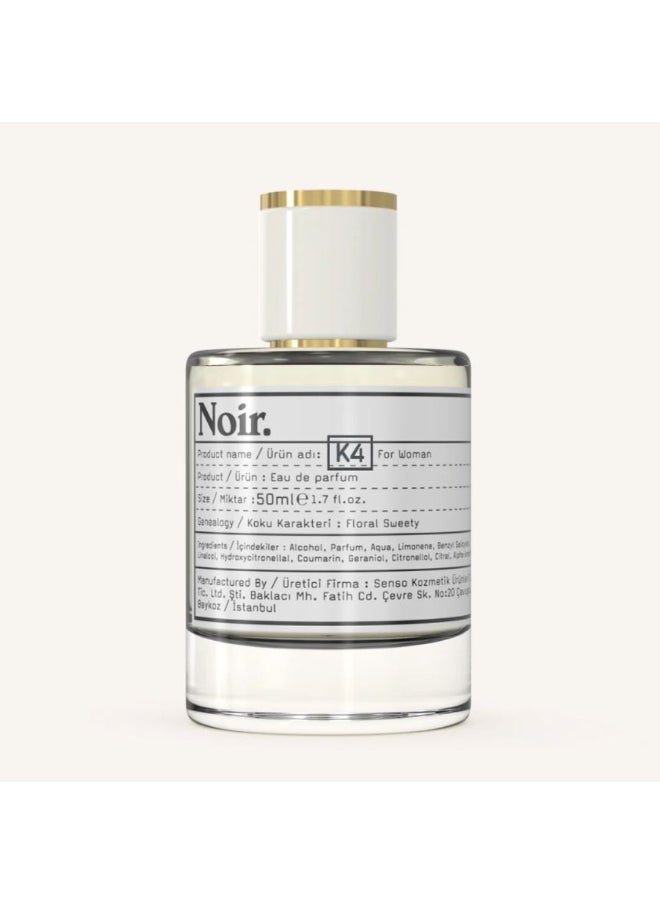 noir NOIR K4 Sweet Floral Perfume for Women Long Lasting Eau de Parfum with Lavender, Vanilla & Orange Blossom | Inspired by YSL Libre 50ML | Made in Turkey  - Image 2