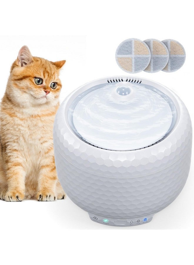 Petsuper Cat Water Fountain with Wireless Pump Automatic Cat Water Dispenser for Cats and Small Dogs Easy to Clean and Quiet 1.8L/63oz Two Flow Modes with 3 Filters - Image 1