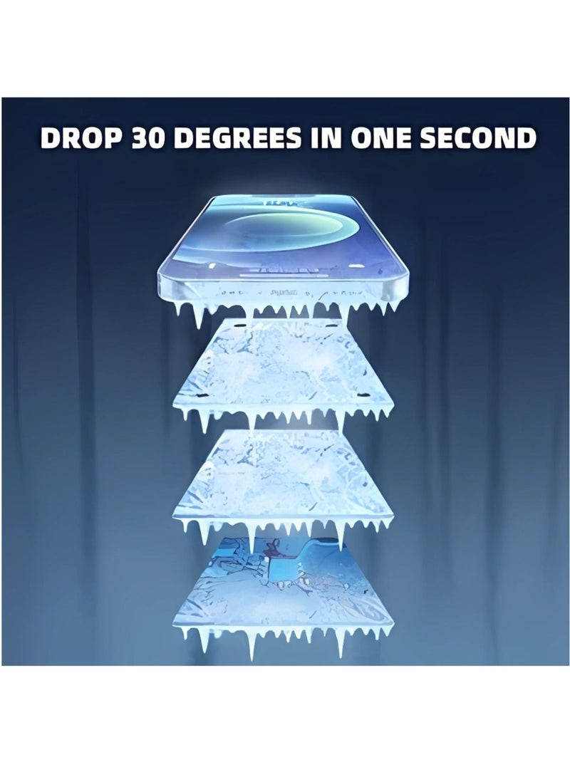 Captaintech Phone Cooler, Semiconductor Cooling Fan Compatible with Magsafe, Portable Noiseless Cooling Game Artifact for PUBG, Live Vlog, for iOS/Android 46.7 Inch Phones - Image 2