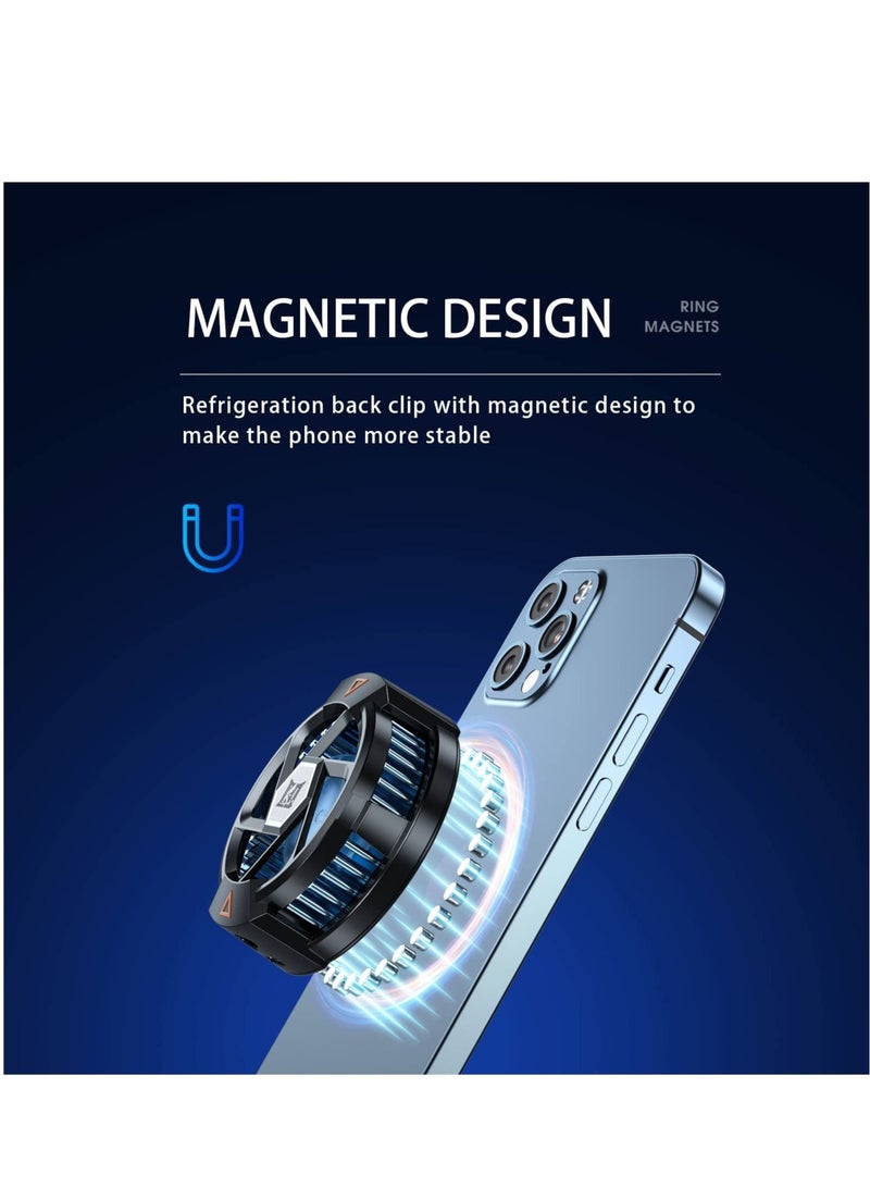 Captaintech Phone Cooler, Semiconductor Cooling Fan Compatible with Magsafe, Portable Noiseless Cooling Game Artifact for PUBG, Live Vlog, for iOS/Android 46.7 Inch Phones - Image 4