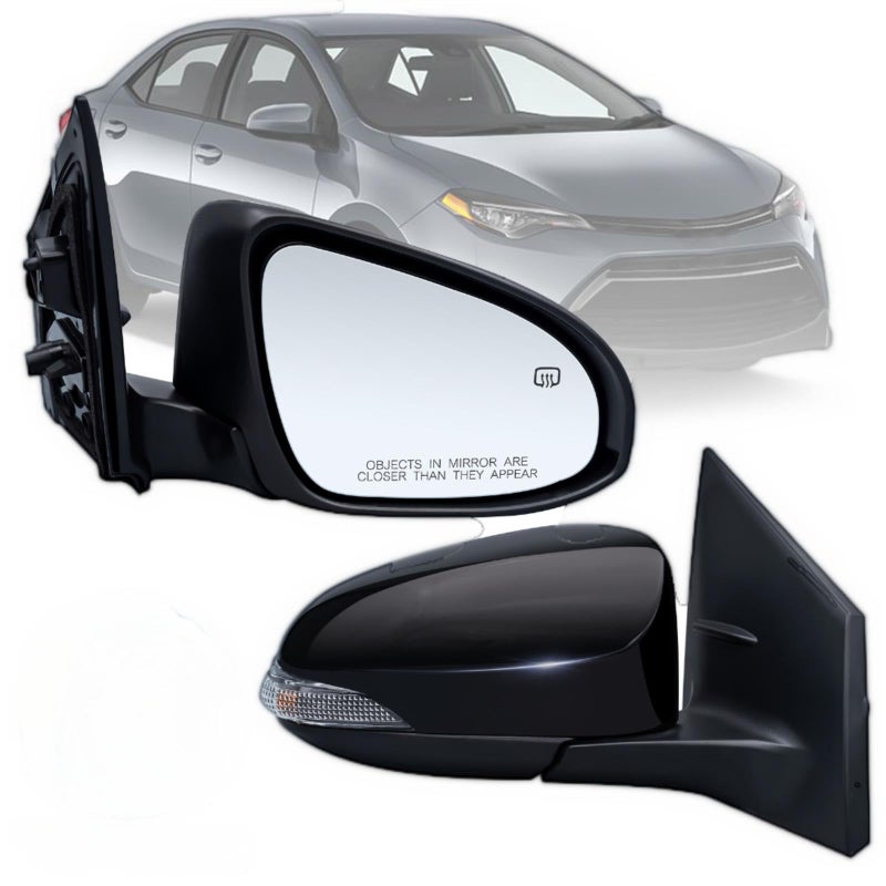 Right Passenger Side Mirror Compatible With Toyota Corolla 20142018 With Heated Turn Signal Light 7Pins Power Glass Rear View Mirror