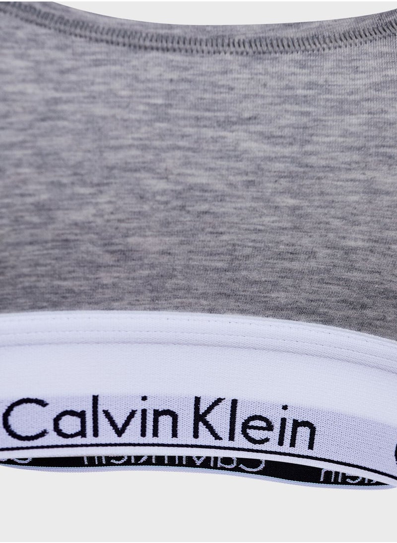 CALVIN KLEIN Logo Band T-Shirt Bra  - Image 3