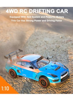 LB 1:10 Scale High-Speed 4x4 Drift RC Vehicle 27 MHz with LED Wheels With Rechargeable Battery  - Image 4