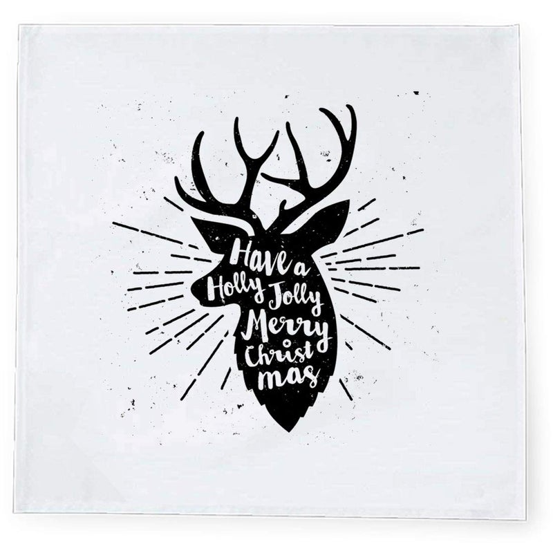 Khakee 6 Pcs Christmas Theme Tafta Silk Table Napkins 10x 10 for Xmas Decoration Christmas OrnamentsChristmas Gift npxmas293P - Image 2