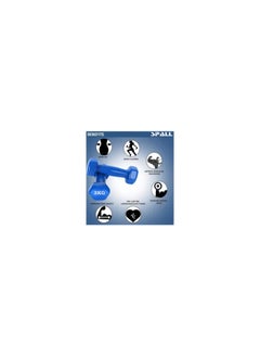 BJM Vinyl Dumbbells Weights For Unisex 3KG Each Ideal For Home Workout Yoga Pilates Gym Exercise Non Slip Easy To Hold Scratch Resistant Best For Home Exercise  - Image 3