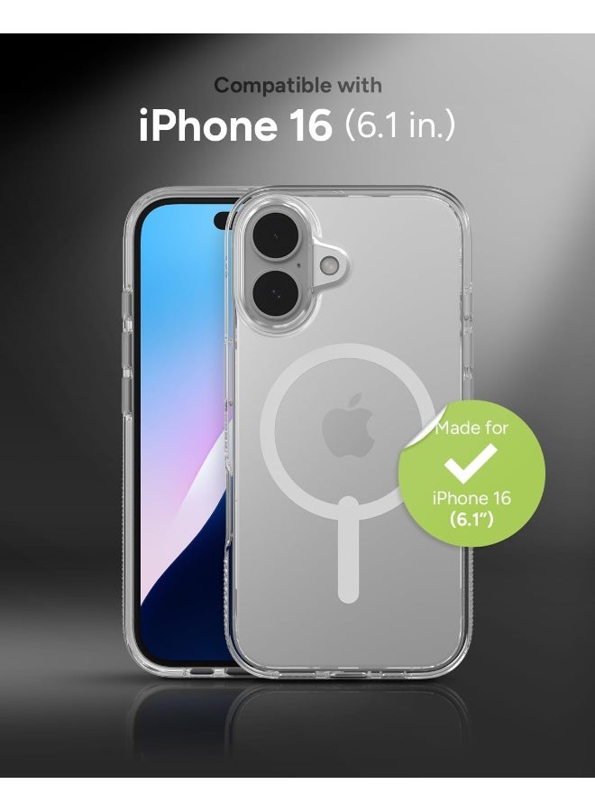 ZAGG Crystal Palace Lite Snap Case for iPhone 16 – MagSafe Compatible, Graphene Reinforced, Ultra-Thin, Shockproof, Anti-Yellowing & Scratch-Resistant Transparent - Image 5