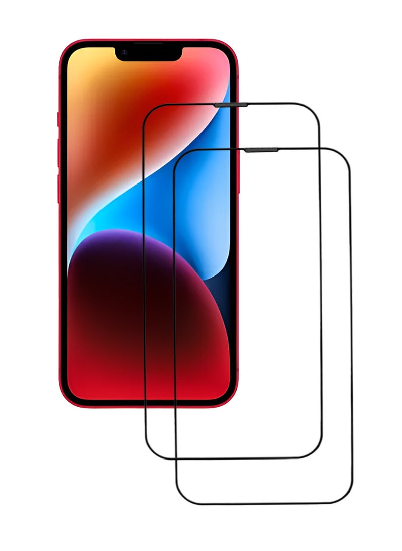ACLIX 2 Pieces Antistatic ESD Dustproof Premium Quality High Definition Tempered Glass Screen Protector Designed For  iPhone 14 Plus - Image 1