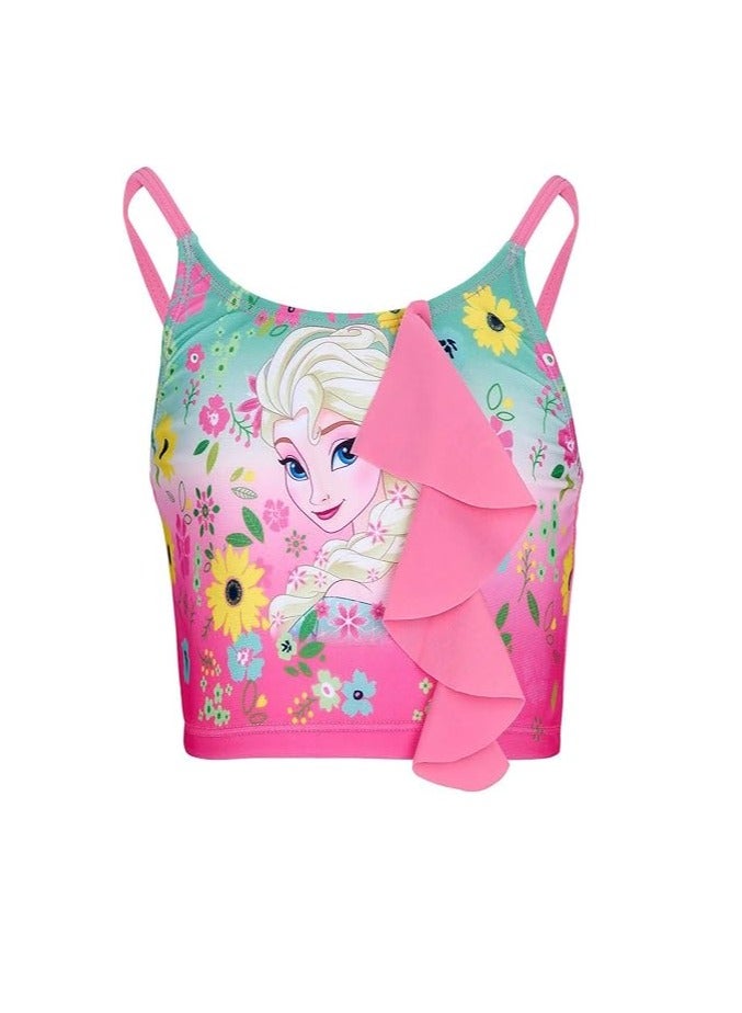 KIDS TV Disney Frozen Elsa Girl Swimsuit 2 Piece - Image 2