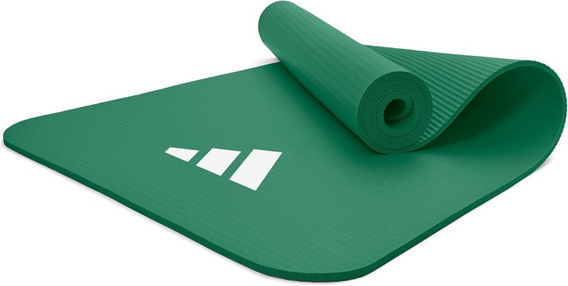 Adidas 7mm Fitness Mat Dark Green Non-Slip Surface for Yoga, Pilates & Home Gym Training - Image 1