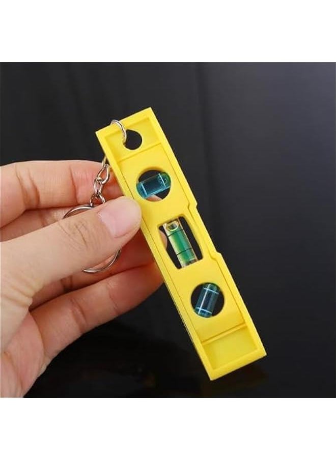 Generic Yellow Magnetic Level, 3 Bubble Level Precision Horizontal Ruler Horizontal Measuring Tool with Keychain For Carpentry Tool Laser Level, Measuring and Layout Tools  - Image 4