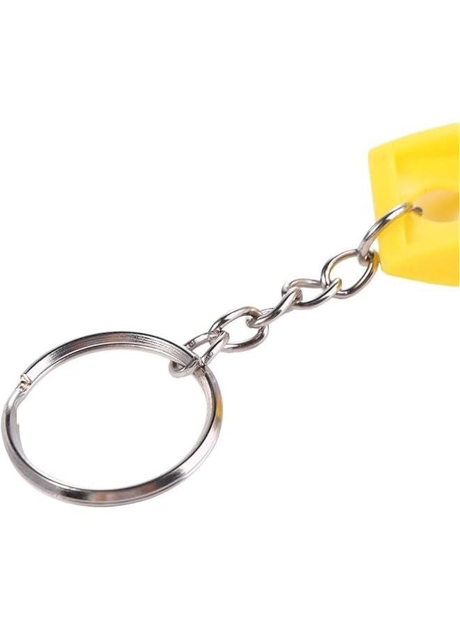 Generic Yellow Magnetic Level, 3 Bubble Level Precision Horizontal Ruler Horizontal Measuring Tool with Keychain For Carpentry Tool Laser Level, Measuring and Layout Tools  - Image 5