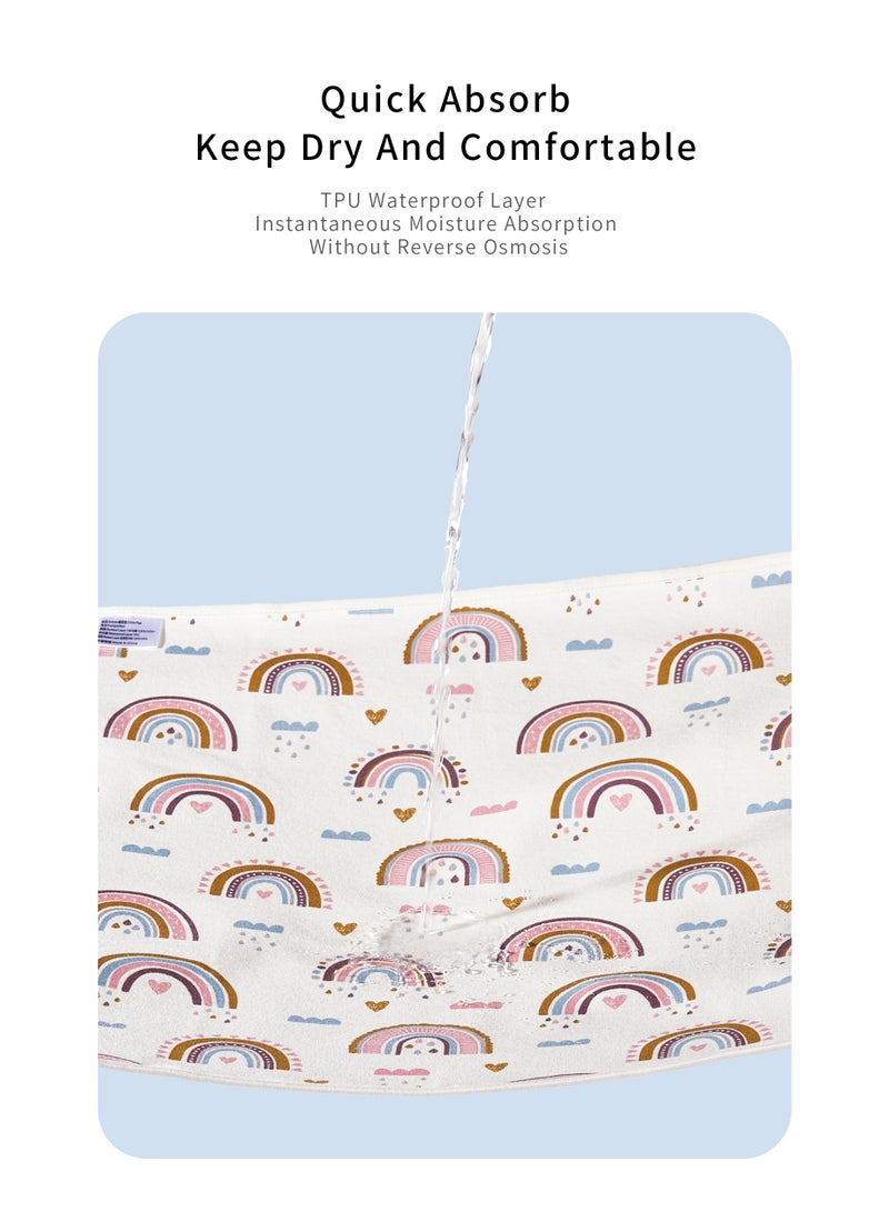 انسولار فراش تغيير حفاضات الأطفال المحمولة - 90 × 60 سم - مقاومة للماء وسهلة الحمل - مثالية للرحلات والمنزل - Image 5