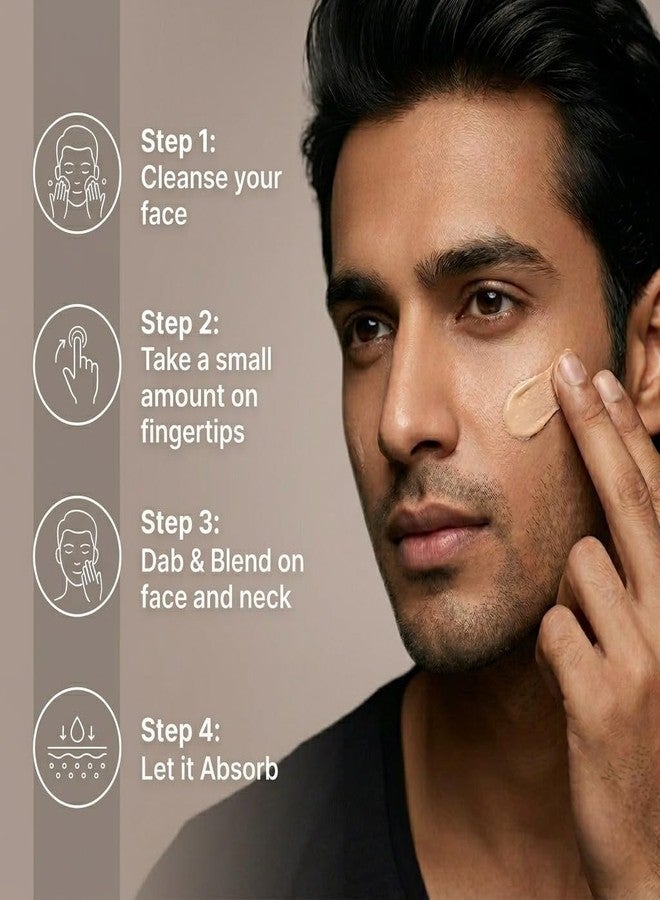 ASK Tinted Moisturizer Cream for Men 30ml | BB Cream | Improves Uneven Skin Tone | Lightweight | Non-Greasy | Hydrating Face Cream | Long-Lasting | All Skin Types - Image 3