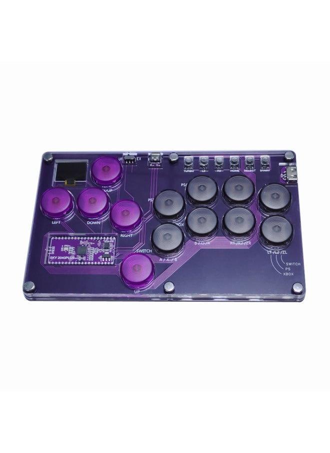 ماركة غير محددة - لوحة مفاتيح Steam Fighting HITBOX Raspberry Pi SKY2040 تغطية خلفية SOCD Street Fighter 6 Arcade Rocker PS4- لون المنتج: SKY2040PLUS 13 مفتاح شفاف - Image 1
