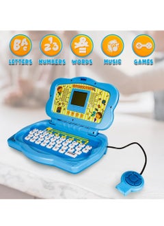 UKR UKR Learning Laptop Toy – Educational Electronic Computer with 20 Interactive Activities for Kids | STEM Toy for Toddlers & Preschoolers (Blue)  - Image 3