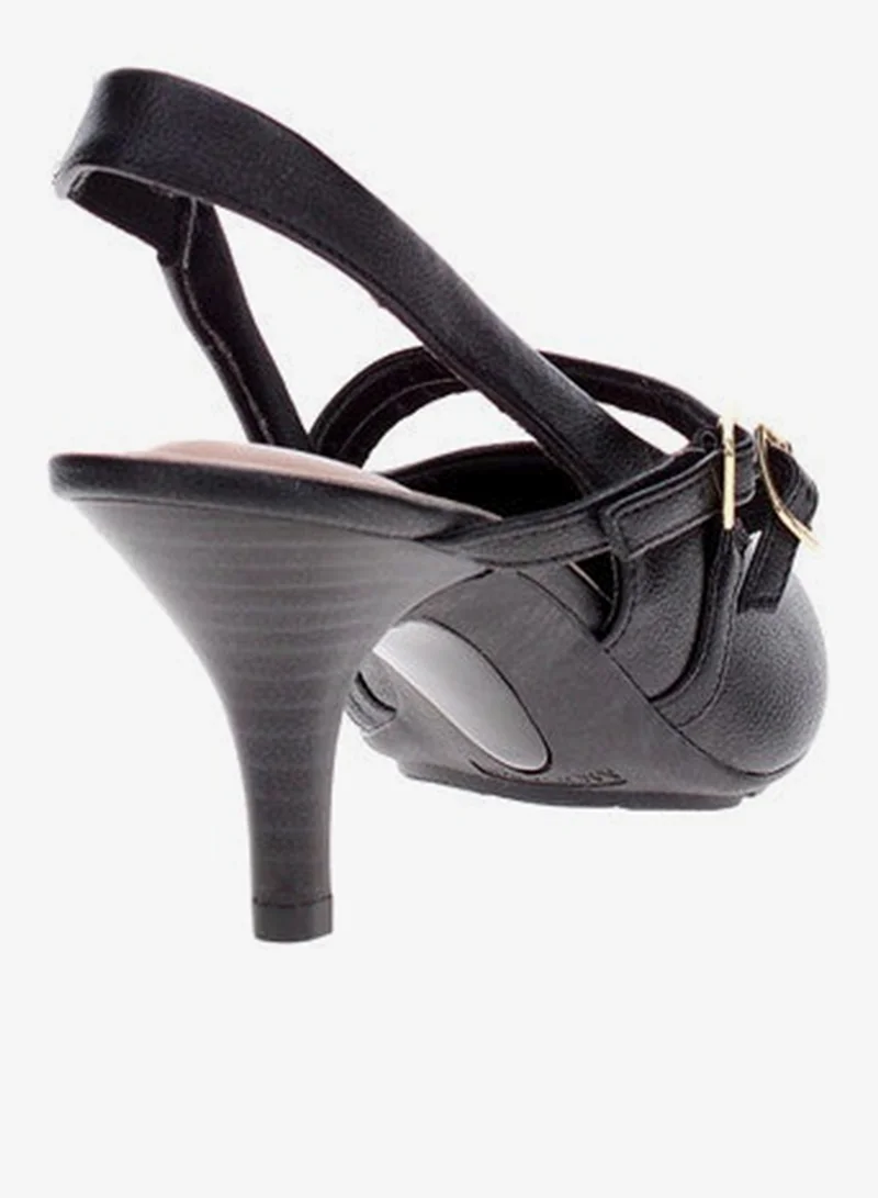 Modare Black Low Heels Pump for Women – Elegant Office Heel Shoes & Classic Pumps for Girls for Women | Best Price UAE