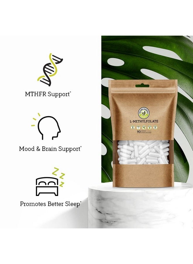 Doctors Scientific Organica - Dso Lmethylfolate (5Mthf) 7.5 Mg 90 Capsules Active Folate Folic Acid Vitamin Ecofriendly Packaging (90) Vegan Capsules - Image 1