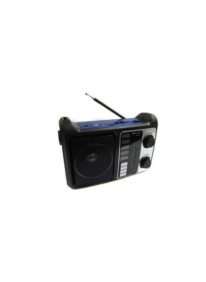 GOLON RX-333 Portable Radio Reciever 4 Band - Blue - Image 1