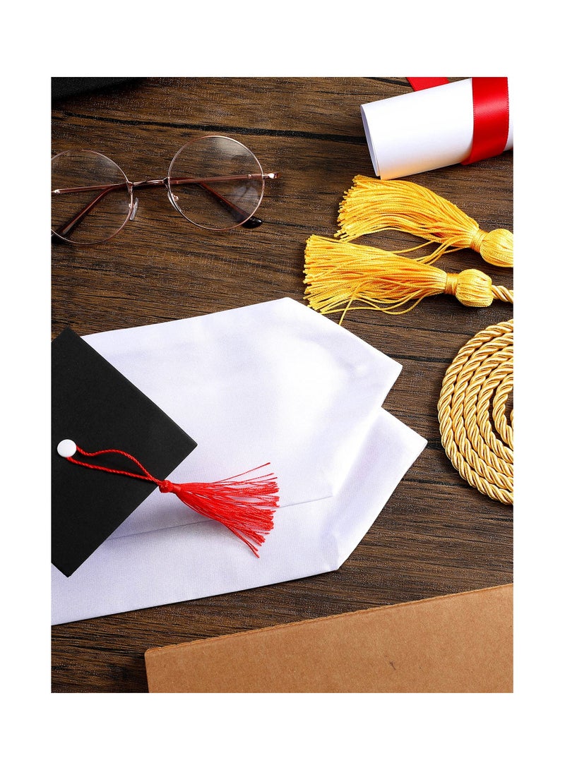 2PCS Unisex Graduation Stole, Plain Honor Sash for Adults, Classic Graduation Stole for Graduates, Elegant and Simple Design for Commencement Ceremonies. - Image 5