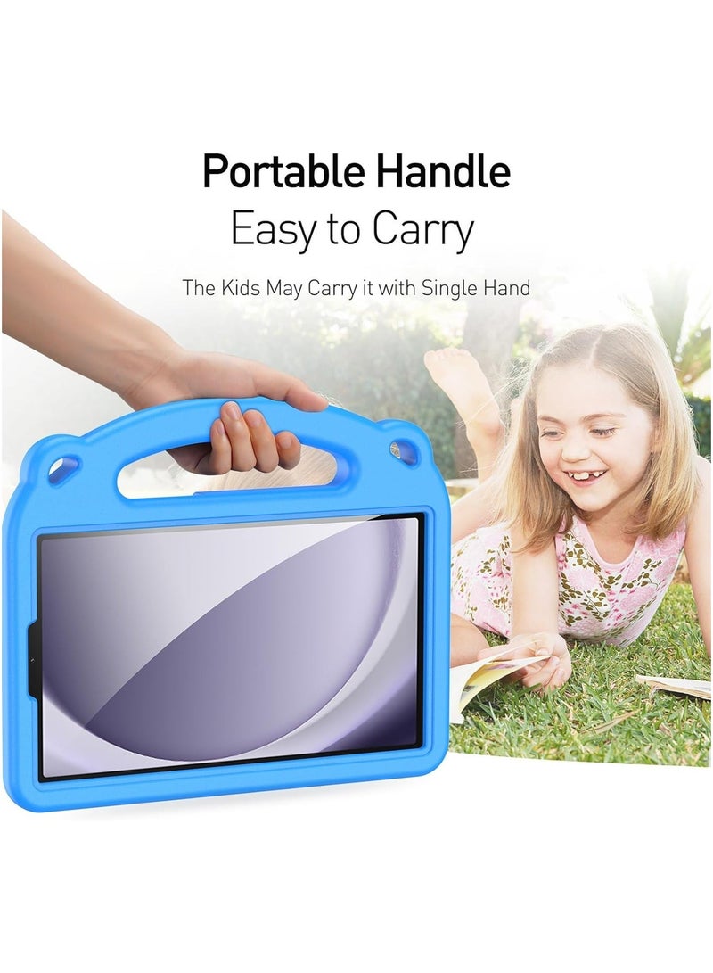 VKL Samsung Galaxy Tab A9 Plus Case 11 inch 2023,for  Kids Boy Girl EVA Shockproof Cover Case for Galaxy A9+ Plus Tablet, with Stand Handle (Blue) - Image 4