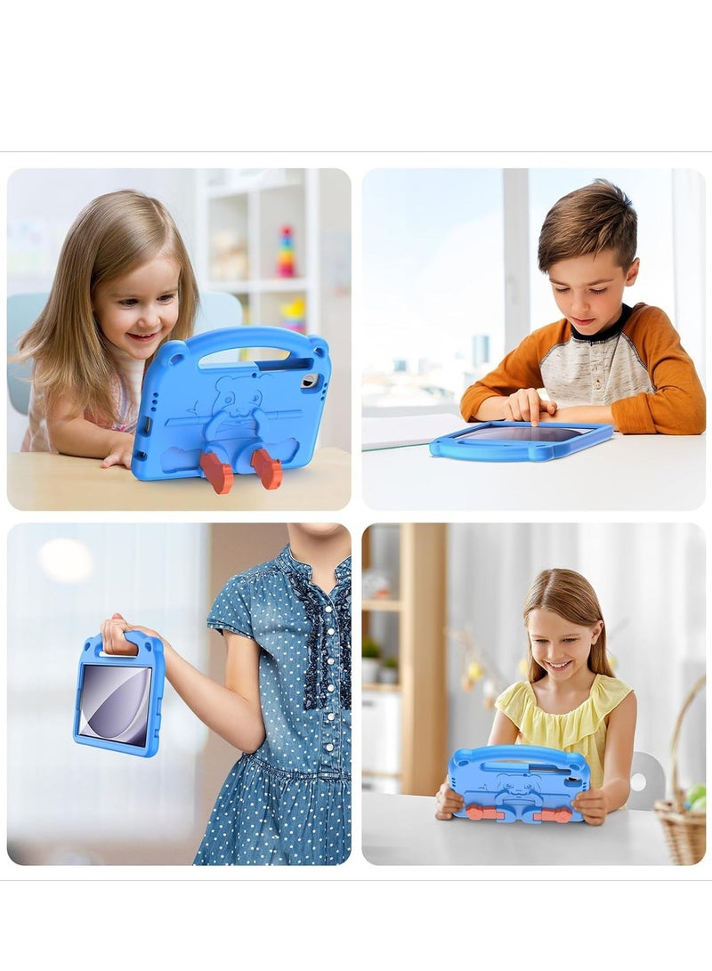 VKL Samsung Galaxy Tab A9 Plus Case 11 inch 2023,for  Kids Boy Girl EVA Shockproof Cover Case for Galaxy A9+ Plus Tablet, with Stand Handle (Blue) - Image 3