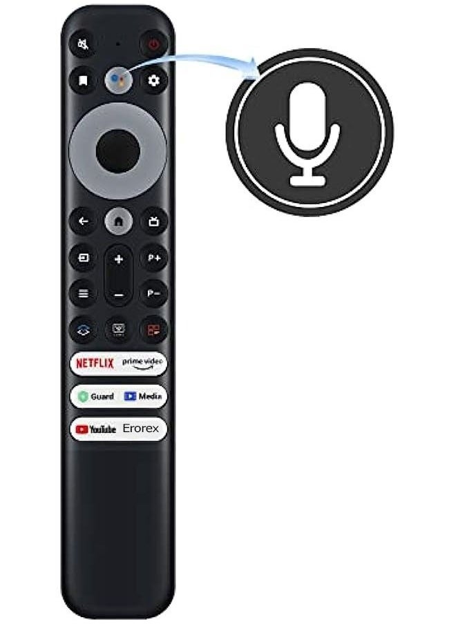 erorex Remote Control For Tcl 4K Screen Black  - Image 3