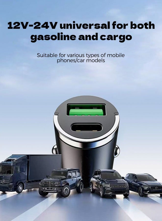 New car charger super fast charging car adapter plug 1 to 2 PD fast charging - Image 3