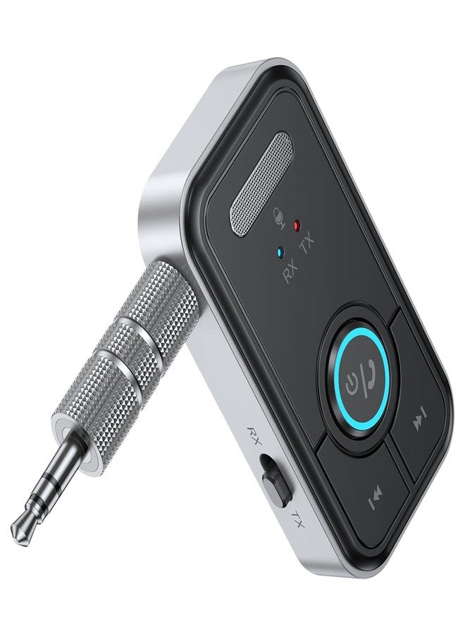 FMIIFMS Bluetooth 5.3 Adapter 3.5mm Jack Aux Dongle, 2-in-1 Bluetooth Transmitter Receiver for Car Audio/Home Stereo/Headphones/Speaker/Projector - Image 1