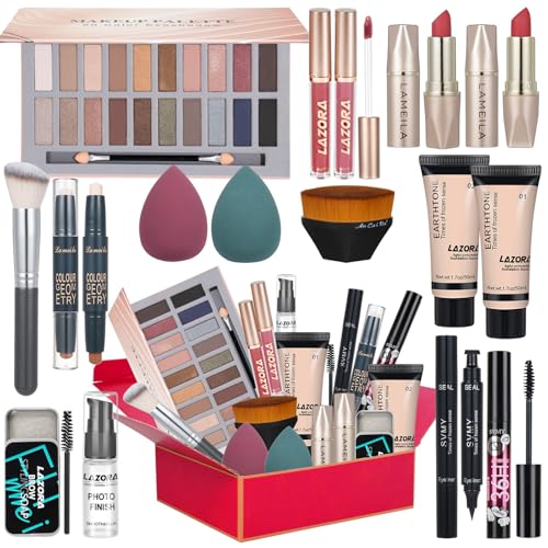venshun Makeup Kit for Women Full Kit Makeup Sets for Teenagers Makeup Kits for Women Teen Girls Includes 20 Colors Eyeshadow Palette Foundation Make Up Set for Beginners - Image 1