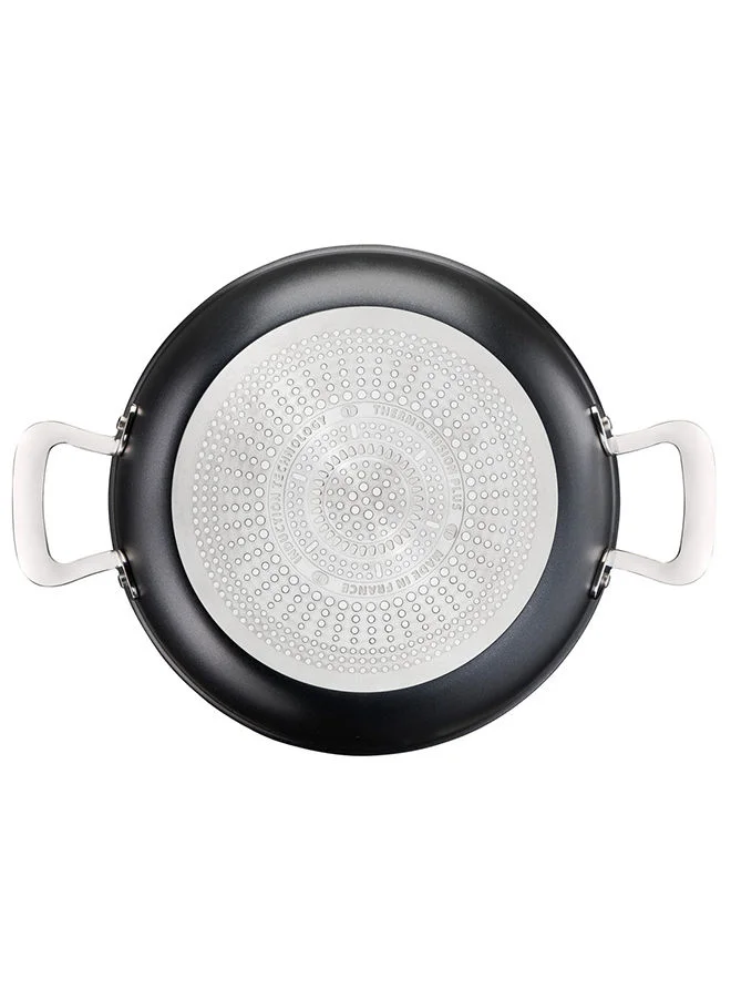Tefal Unlimited Non-Stick Thermo-Signal Shallowpot With Glass Lid Black 26 cm