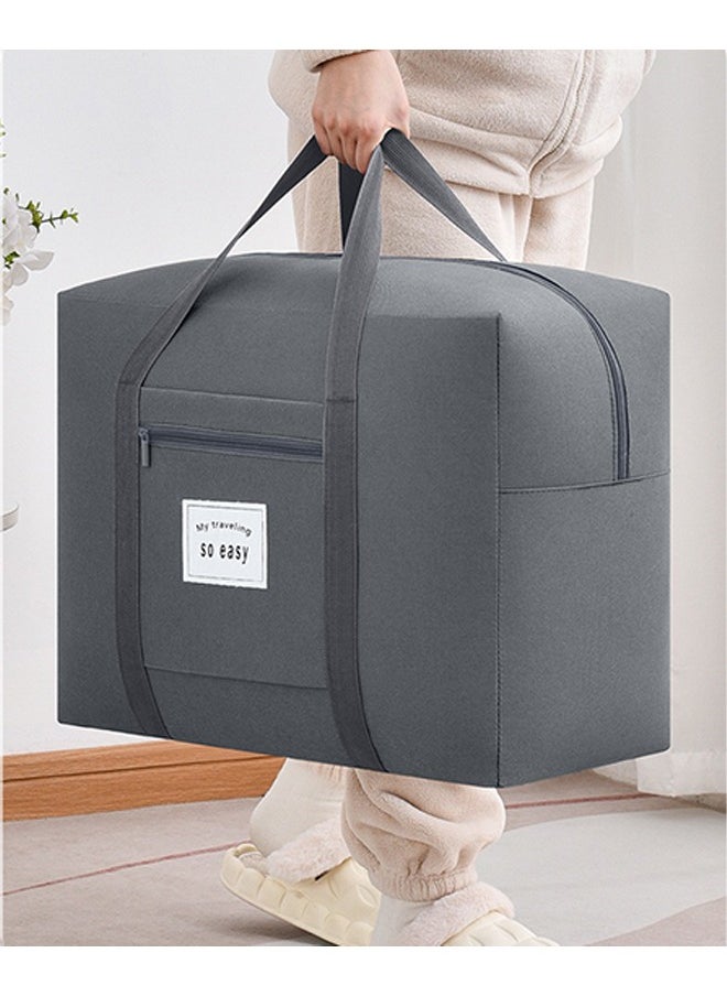 Generic Waterproof Extra Large Storage Bags 105L, Folding Clothes Storage Bag with Reinforced Handle, Under bed Storage Bag for Bedding, Blanket, Cloth, Oversized Moving Bag Organizer for Moving, Traveling  - Image 1