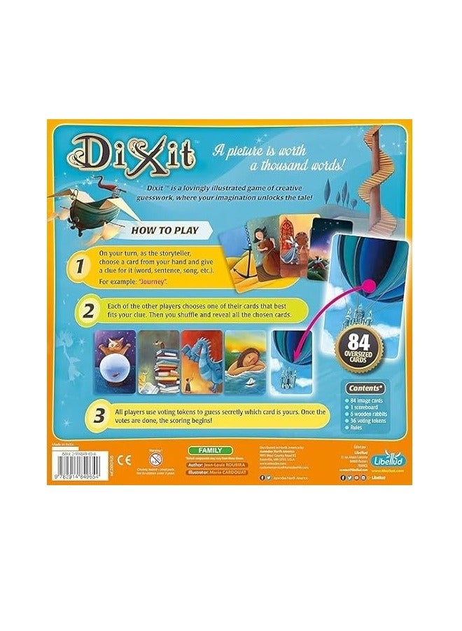 ديكسيت - لعبة لوحة الصورة تستحق ألف كلمة، لعبة ممتعة لسرد القصص العائلية للأطفال والكبار، للأعمار من 8 سنوات فما فوق، 3-6 لاعبين، وقت لعب لمدة 30 دقيقة - Image 5
